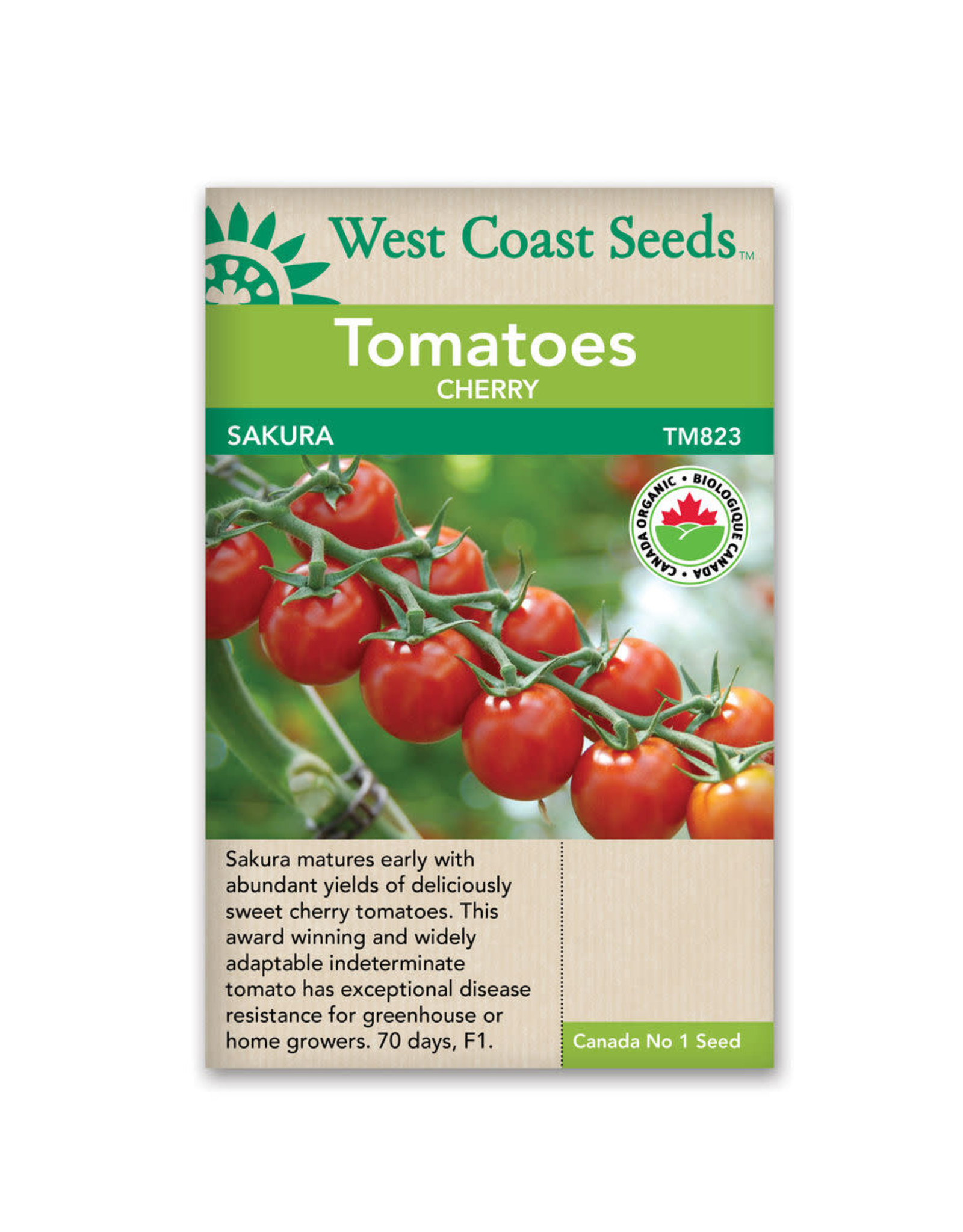 West Coast Seeds Tomatoes - Sakura F1 Organic