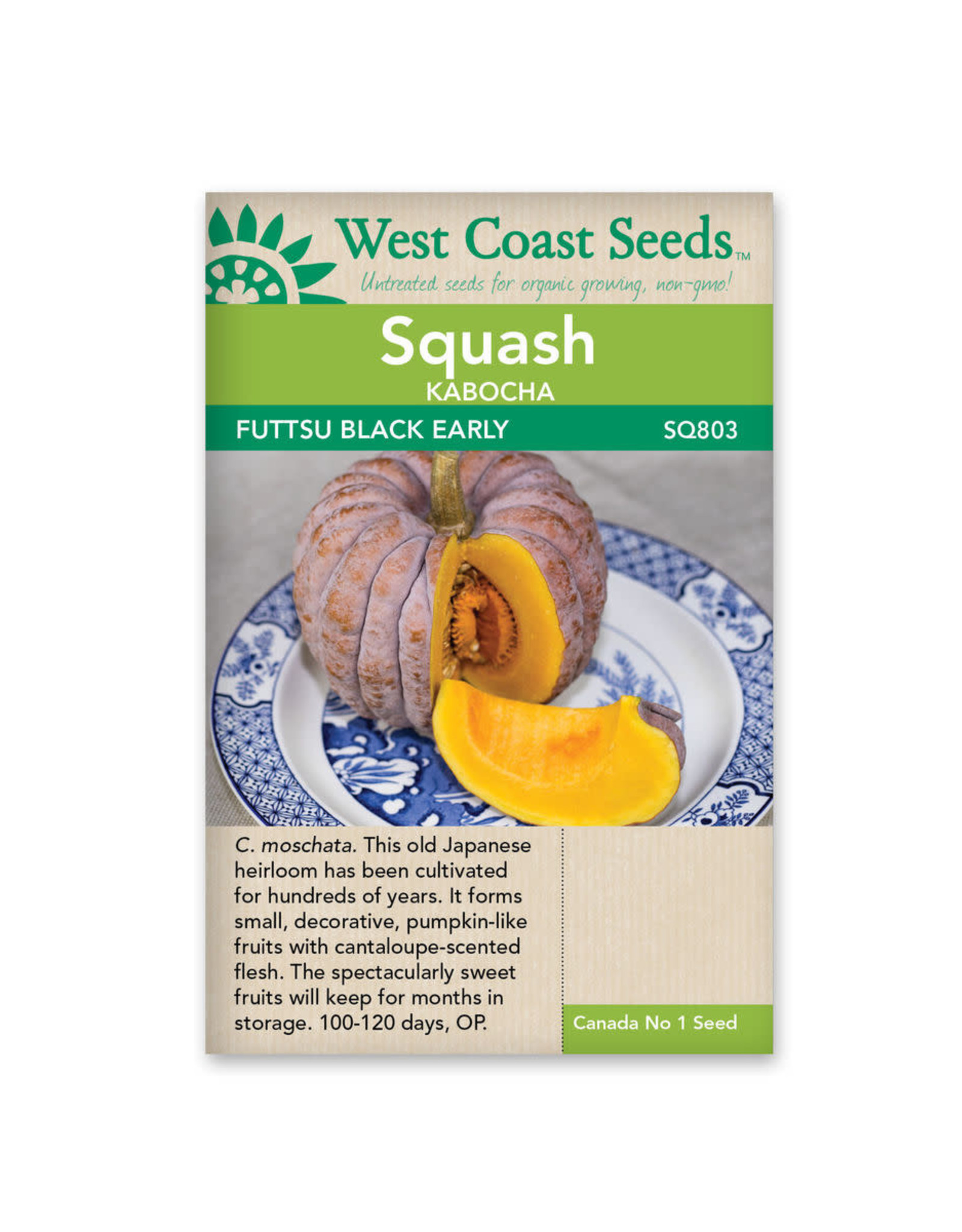 West Coast Seeds Futtsu Black Early Squash (5 Seeds)