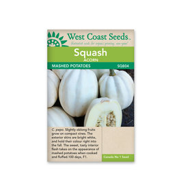 West Coast Seeds Acorn Squash - Mashed Potatoes F1 (10 Seeds)