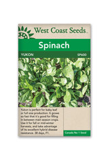 West Coast Seeds Spinach - Yukon F1