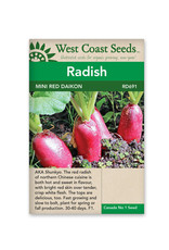 West Coast Seeds Radishes - Mini Red F1
