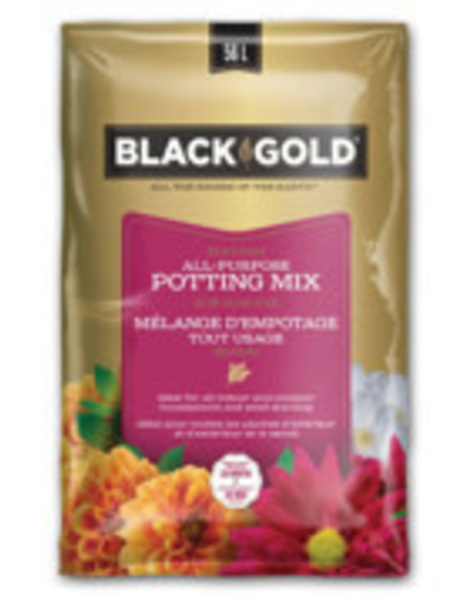 Sun Gro Horticulture Canada Black Gold Enriched All Purpose Potting Mix 12L