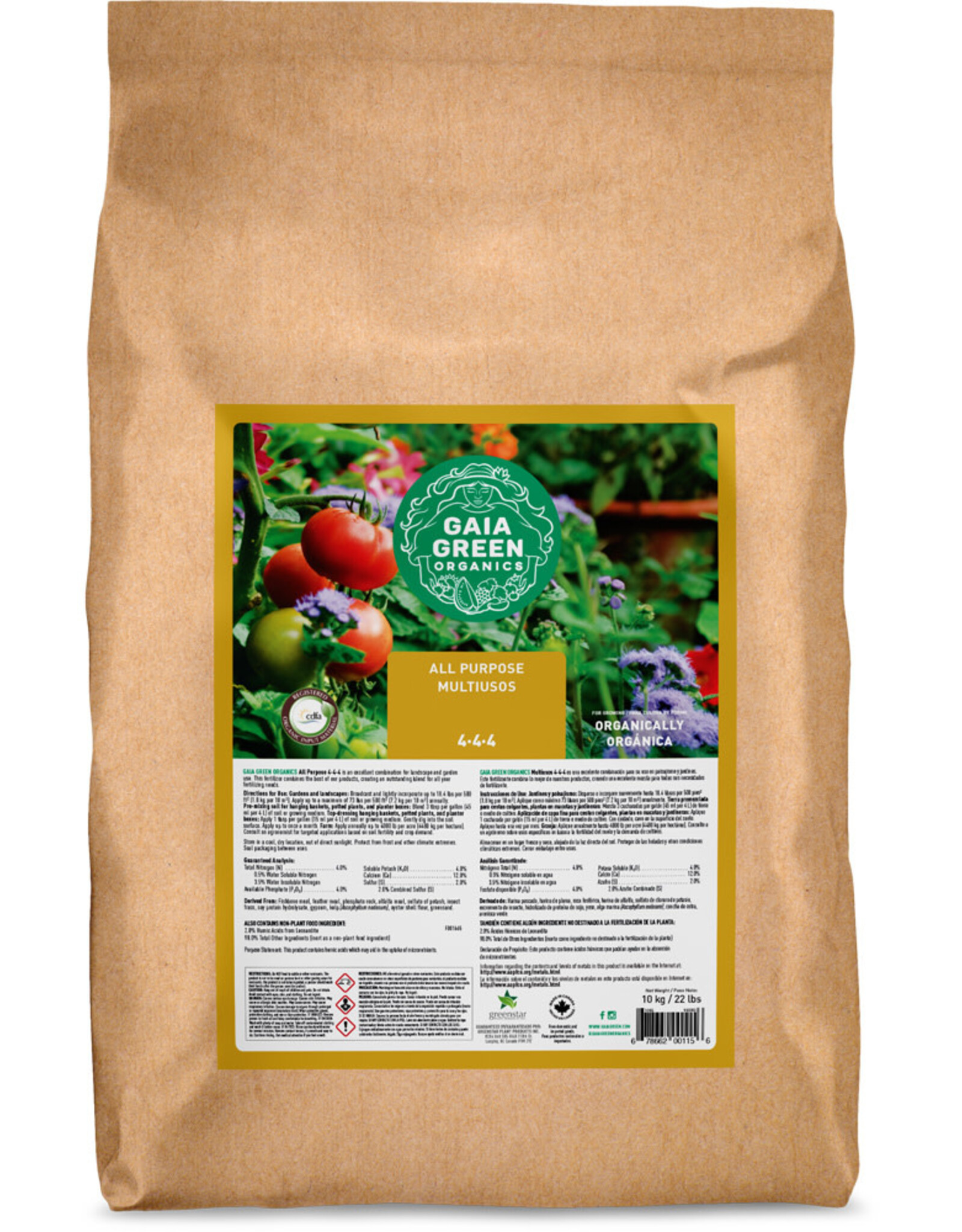 Gaia Green Products Ltd. Gaia Green All Purpose 4-4-4 10kg