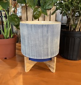 10 inch Blue Mesh Planter w/ Stand