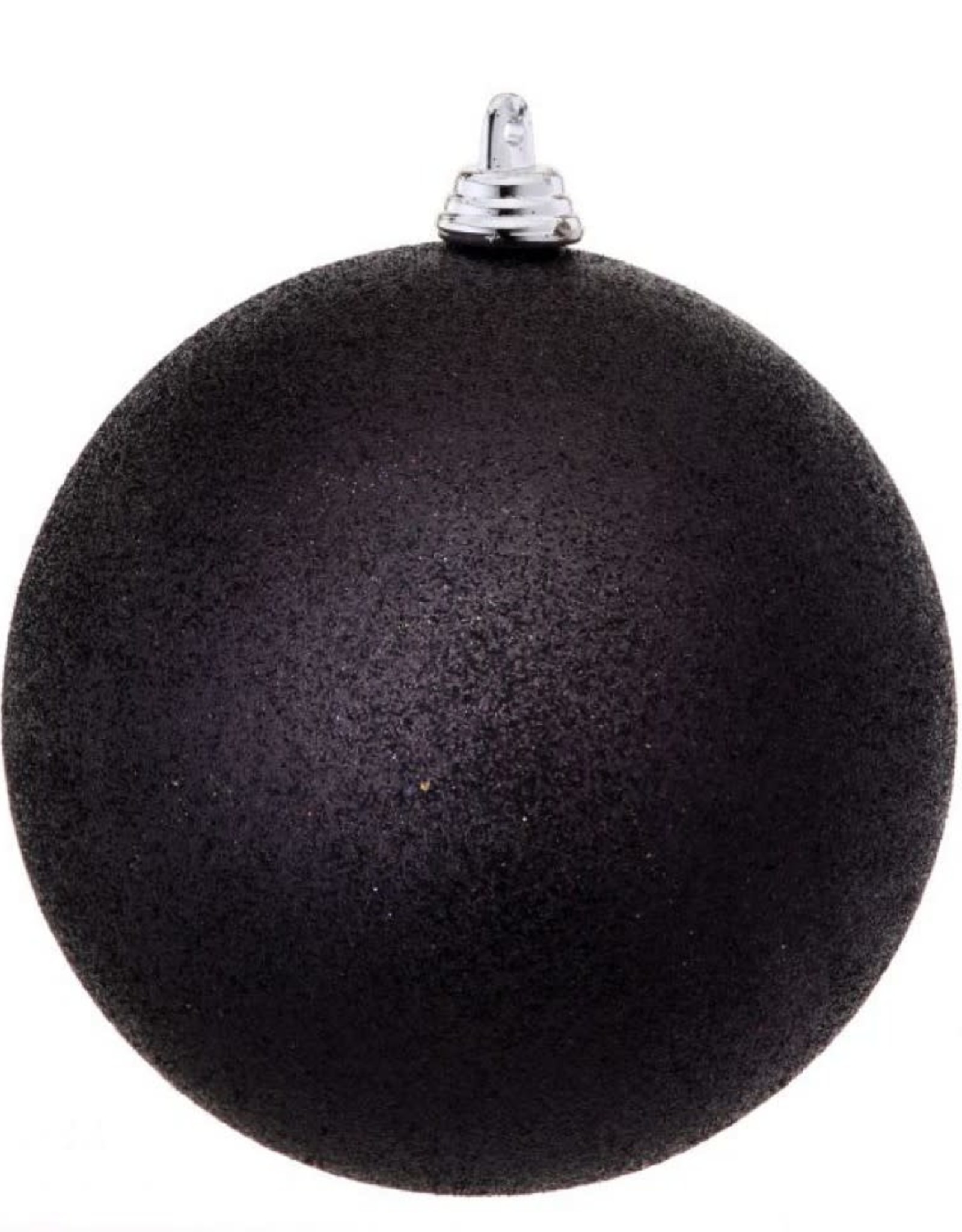 80mm Ball Black Glitter