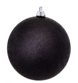 80mm Ball Black Glitter