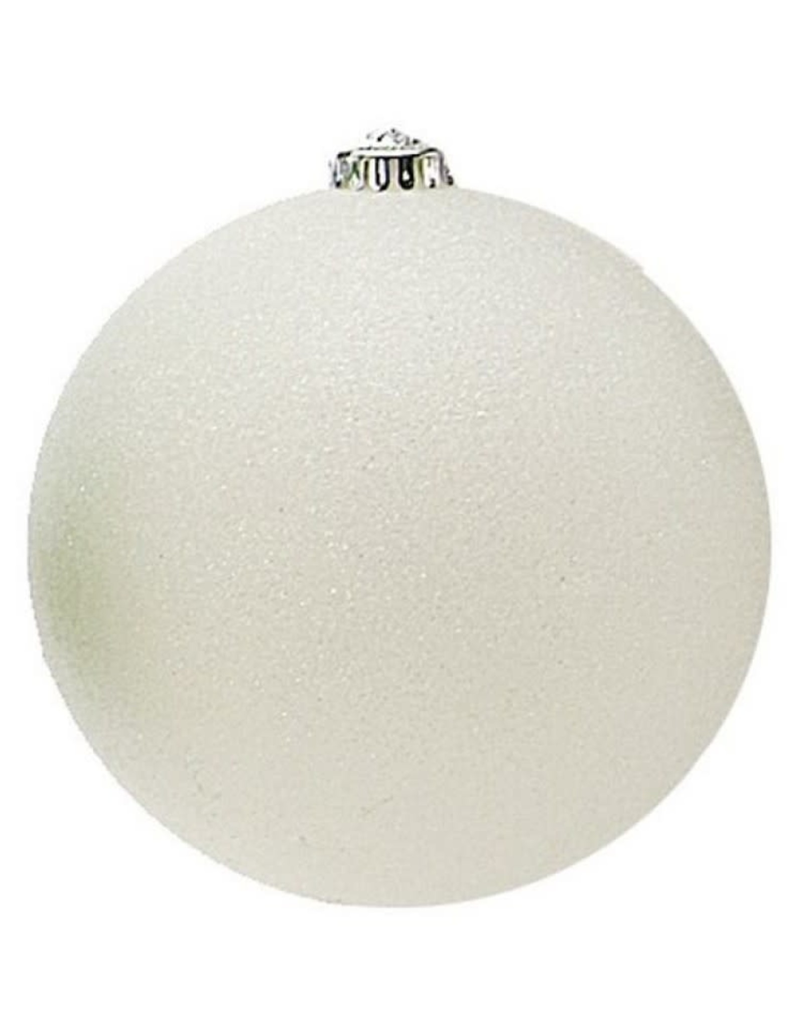 80mm Ball White Glitter