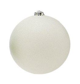 80mm Ball White Glitter