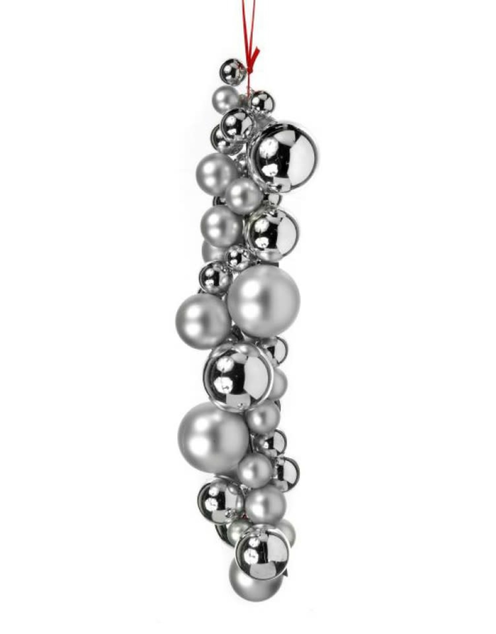 Silver Drop Ornament