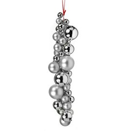 Silver Drop Ornament