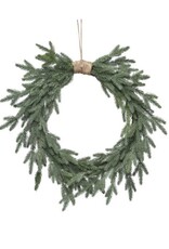 24 Inch Fir Wreath with Jute - Artificial