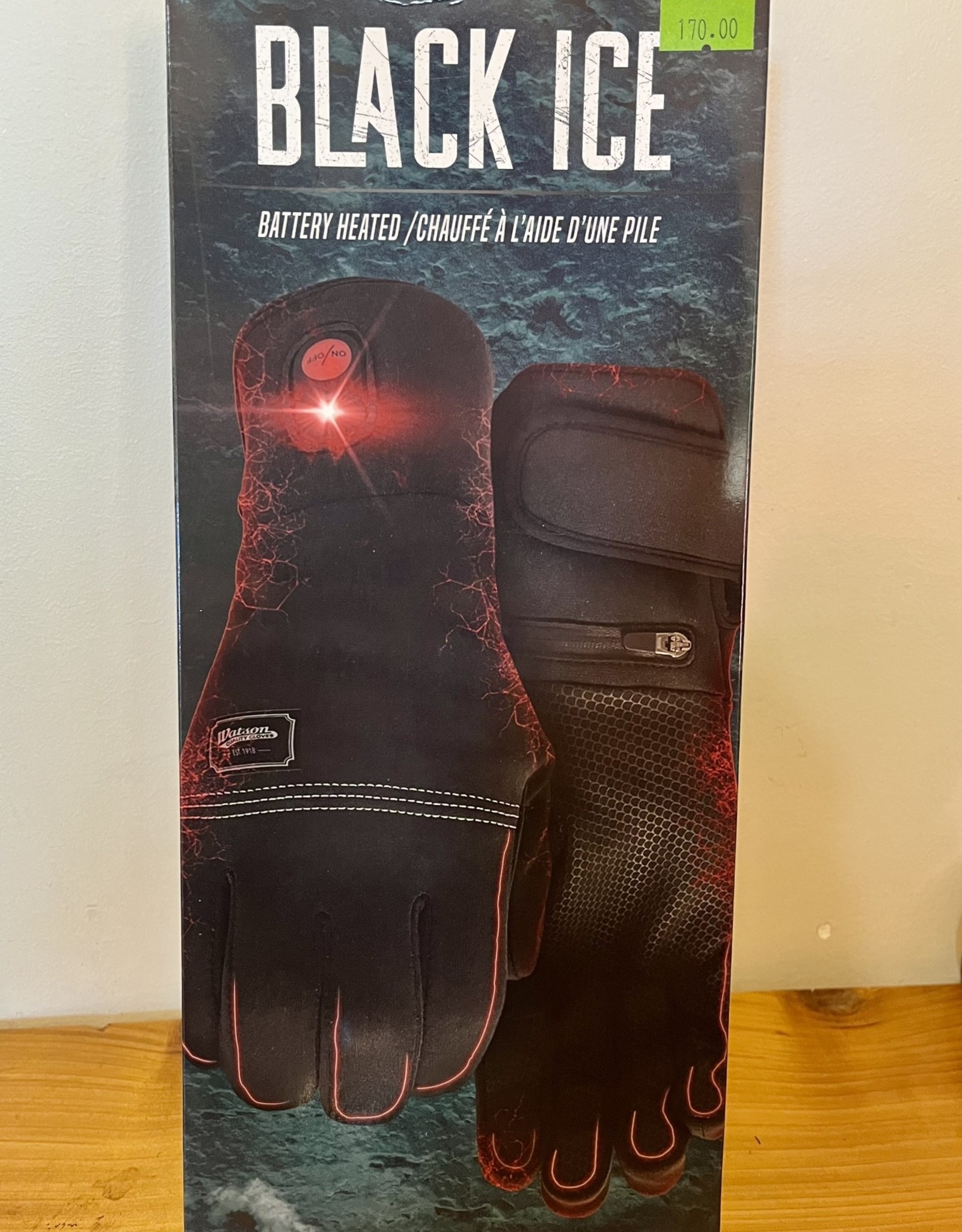 Black Ice Battery Powered Heated Lined Gloves Medium/Large