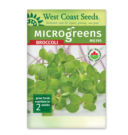 West Coast Seeds Microgreen Broccoli Organic Certified