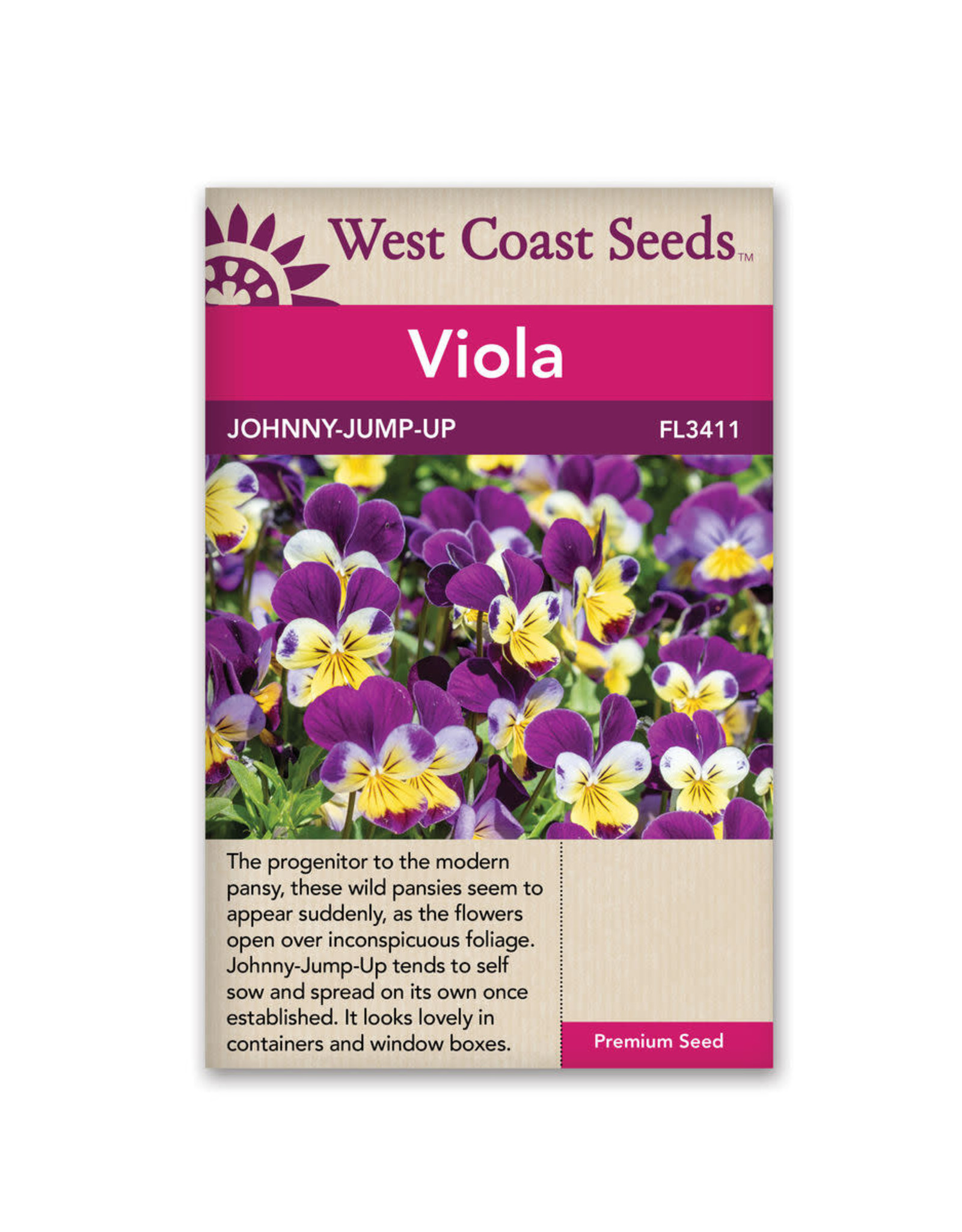 West Coast Seeds Johnny Jump Up