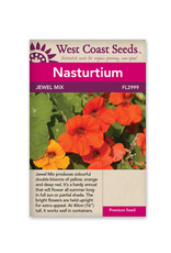 West Coast Seeds Nasturtium  - Jewel Mix