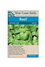 West Coast Seeds Basil - Lettuce Leaf