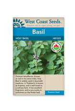 West Coast Seeds Holy Basil Organic Certified
