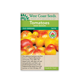 West Coast Seeds Tomatoes Old German Organic Certified