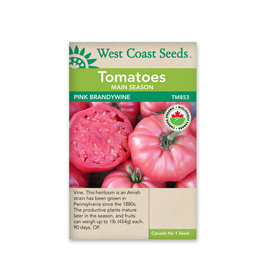 West Coast Seeds Pink Brandywine Certified Organic (25 Seeds)