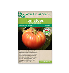 West Coast Seeds Tomato - Pruden's Purple Certified Organic