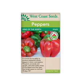 West Coast Seeds Pepper-Sweet - King of the North Organic