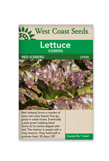 West Coast Seeds Lettuce - Red Iceberg