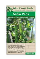 West Coast Seeds Snow Peas Mammoth Melting Sugar