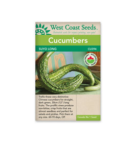 West Coast Seeds Cucumbers Suyo Long Organic Certified