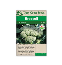 West Coast Seeds Calabrese Certified Organic