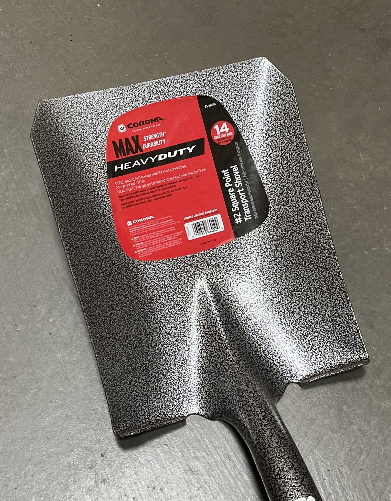 Num 2 Square Point Shovel - D-Grip