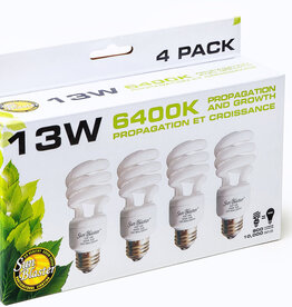 sunblaster 13W 6400K CFL Bulb - 4 per pack