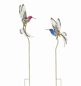 Hummingbird Metal Decor Stake