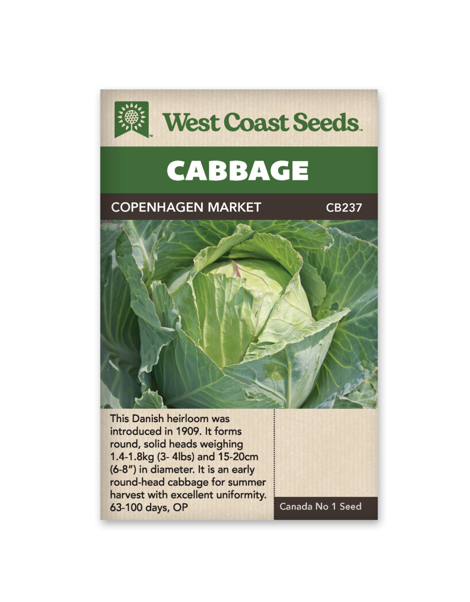 West Coast Seeds Cabbage Copenhagen Market