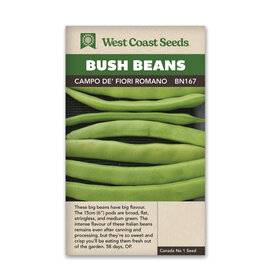 West Coast Seeds Bush Beans Campo de' Fiori