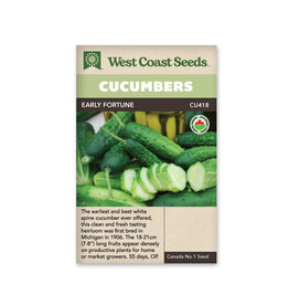 West Coast Seeds Cucumbers Early Fortune Organic Certified