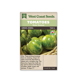 West Coast Seeds Green Zebra Organic Certified