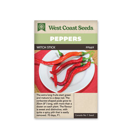 West Coast Seeds Witch Stick Chili Pepper F1 (20 Seeds)