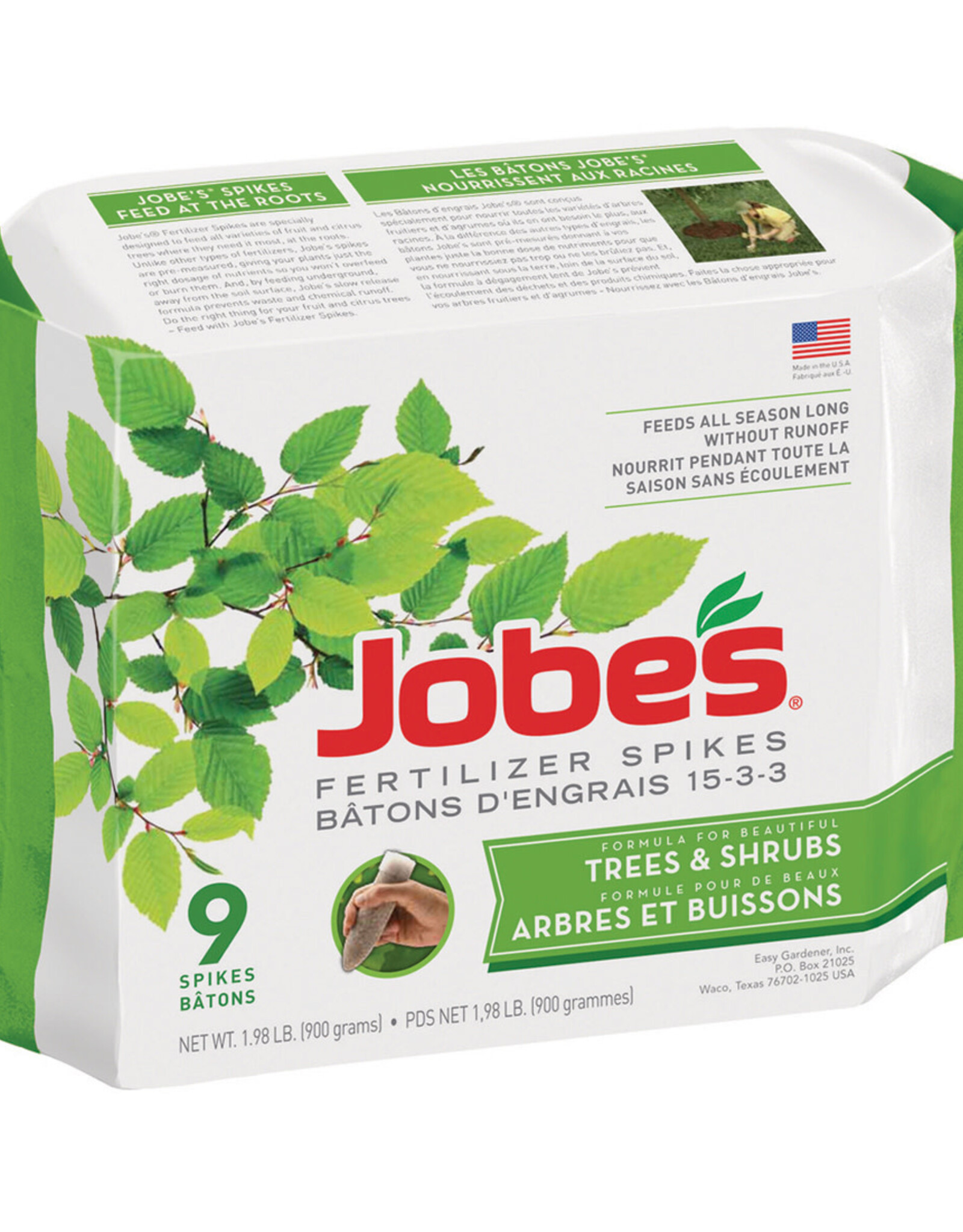 JOBES TREE STAKES 15-3-3 9/PK