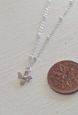 Wildflowers Tiny Bee Charm Necklace