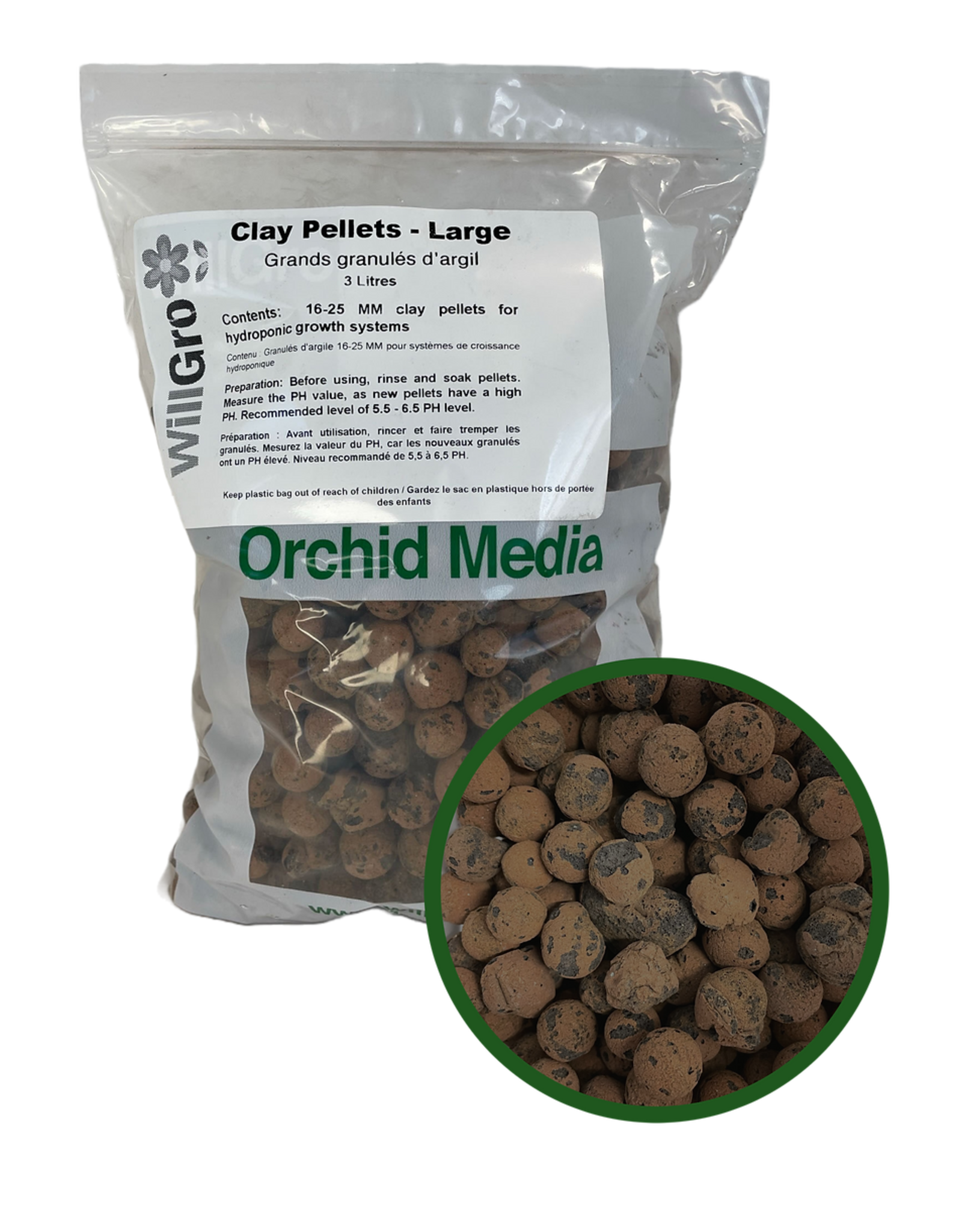 Large Clay Pebbles 3L