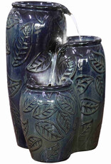 Blue Three Pots Fountain