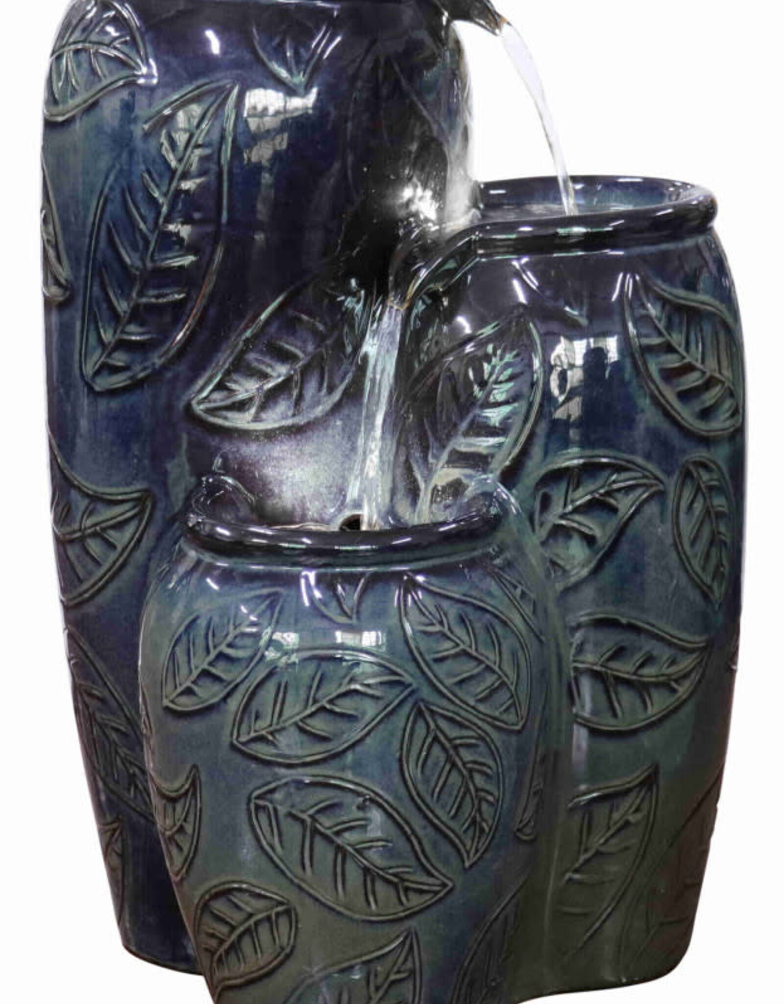 Blue Three Pots Fountain