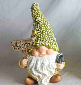 Yellow Welcome Gnome Solar