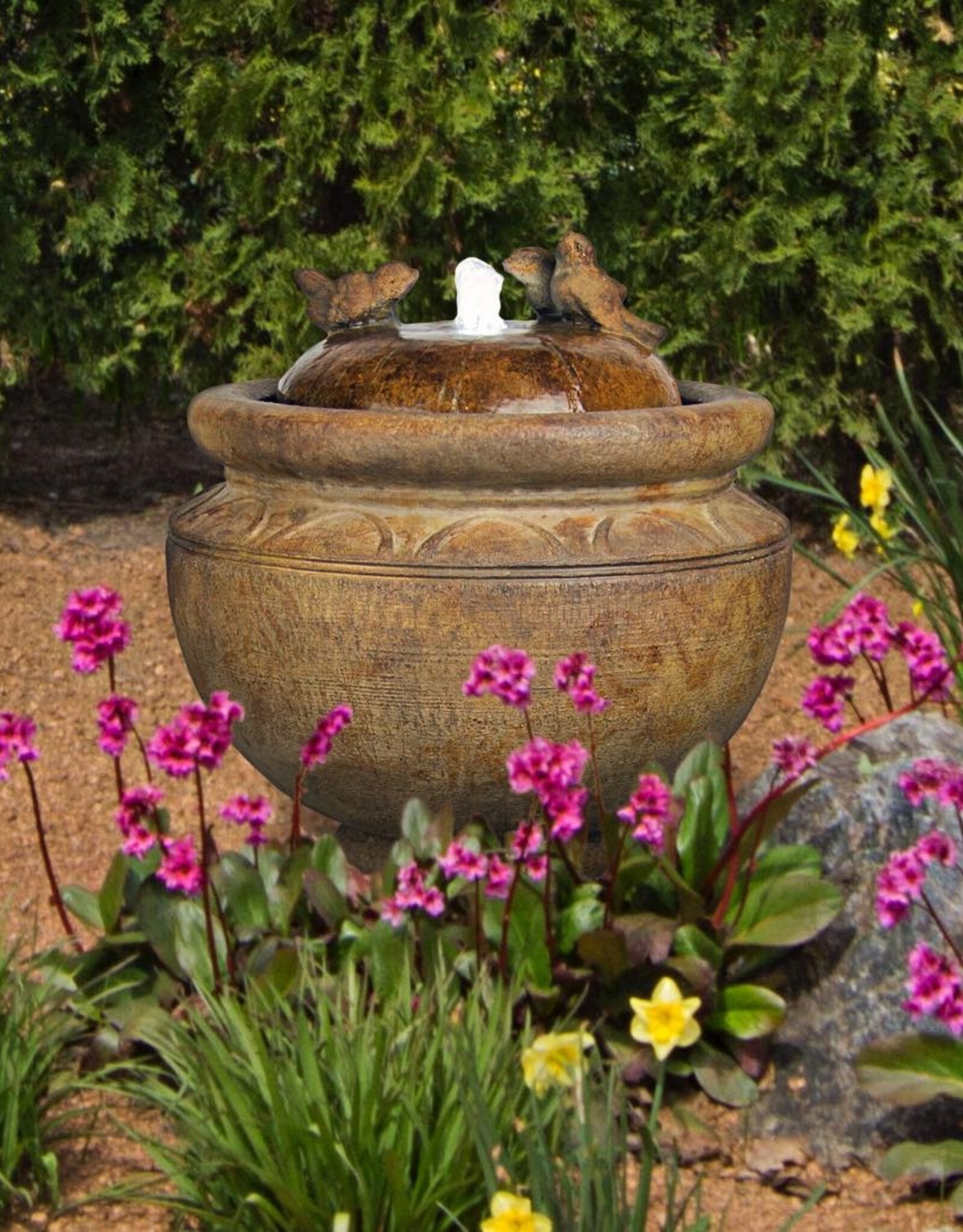 New Birds Patio Bubbler Fountain (RL)