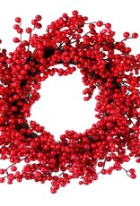 WP Red Berry Wreath 24inch