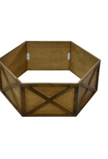 Wooden Hexagon Tree Collar