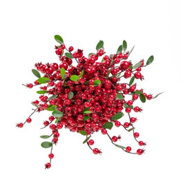 12" WP NATURAL BERRY RIDGE KISSING BALL