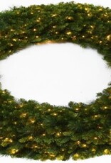 60 inch Pine Wreath - Warm White