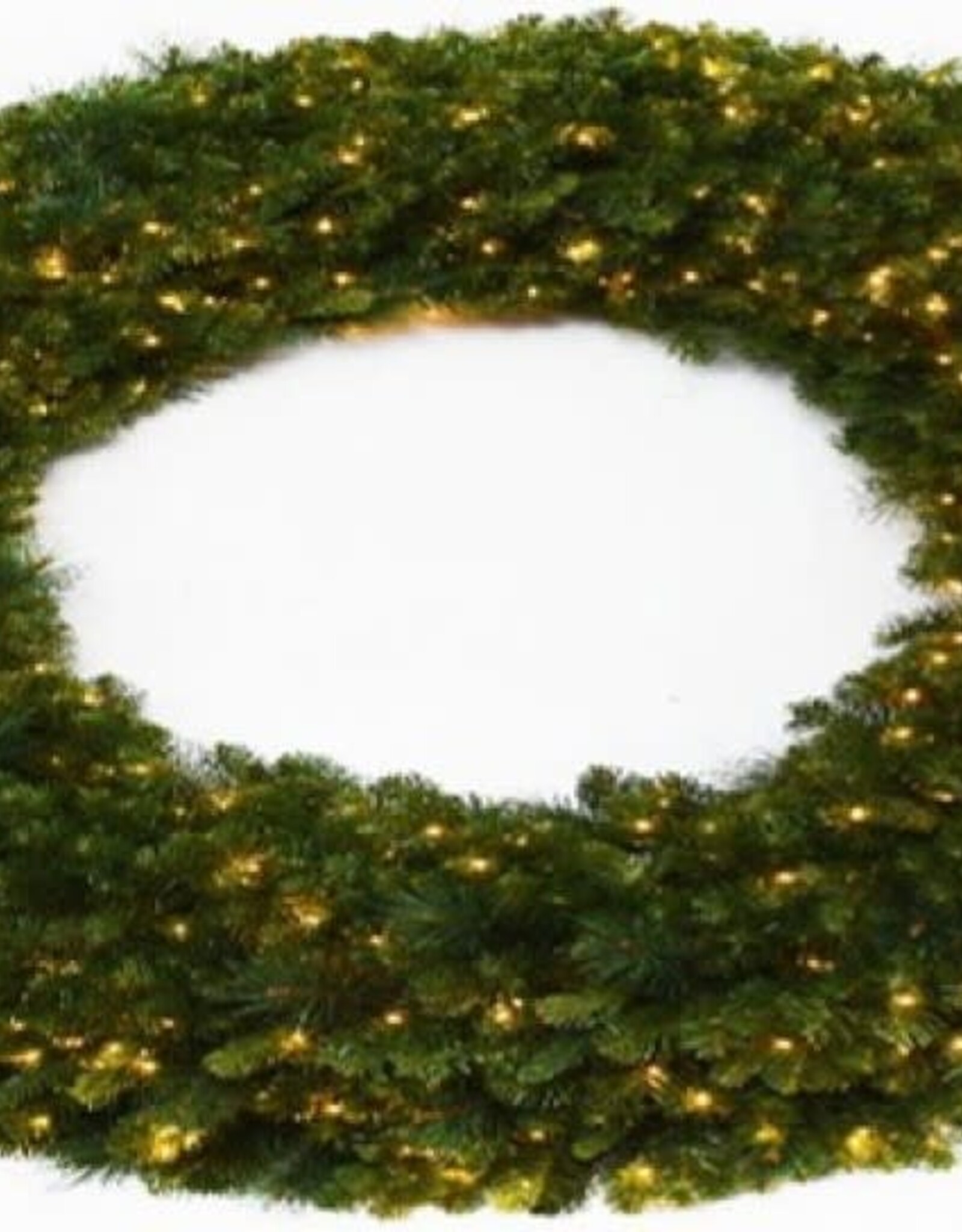 60 inch Pine Wreath - Warm White