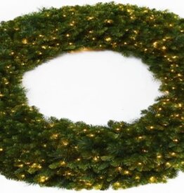 60 inch Pine Wreath - Warm White